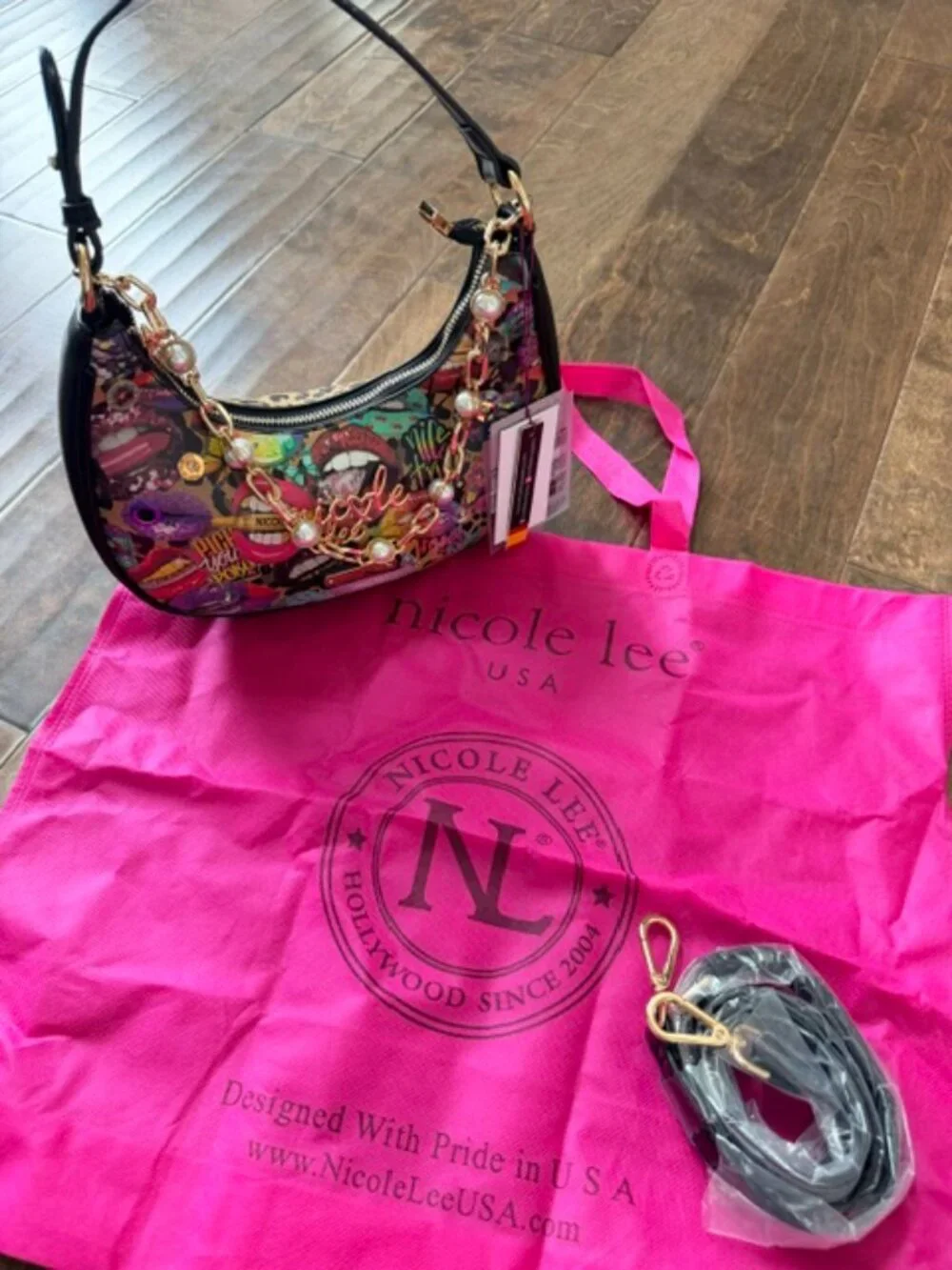 Nicole Lee ALL EMOTION Hobo/Shoulder Bag - NWT